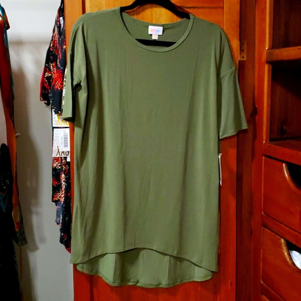 LuLaRoe Irma green XXS (runs big)